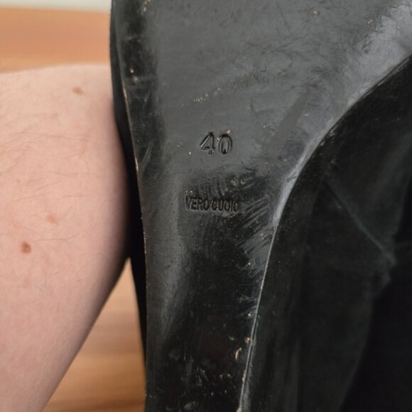 Alexander Wang Women's Black Suede Pointed Toe Boots - Picture 10 of 13